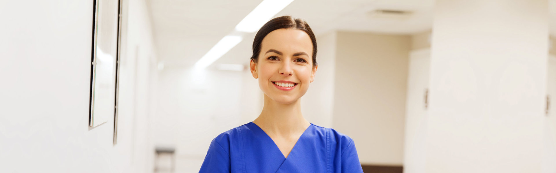 nurse smiling